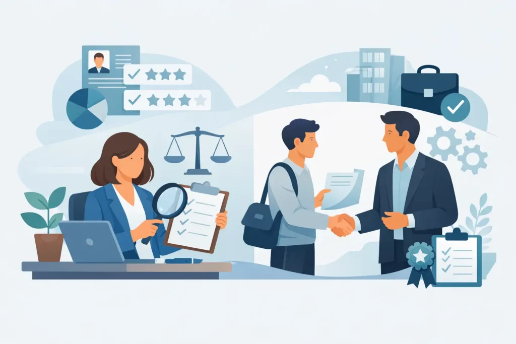 Évaluation d’un prestataire administratif alternance